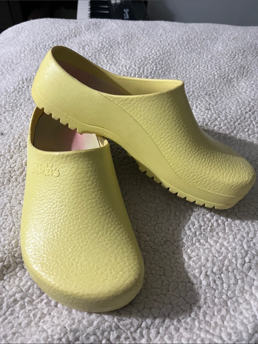 Birkenstock Yellow Platform Clogs Women’s Slip-On Mules
